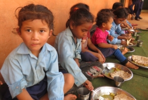 Tiffin lunch op school in Nepal